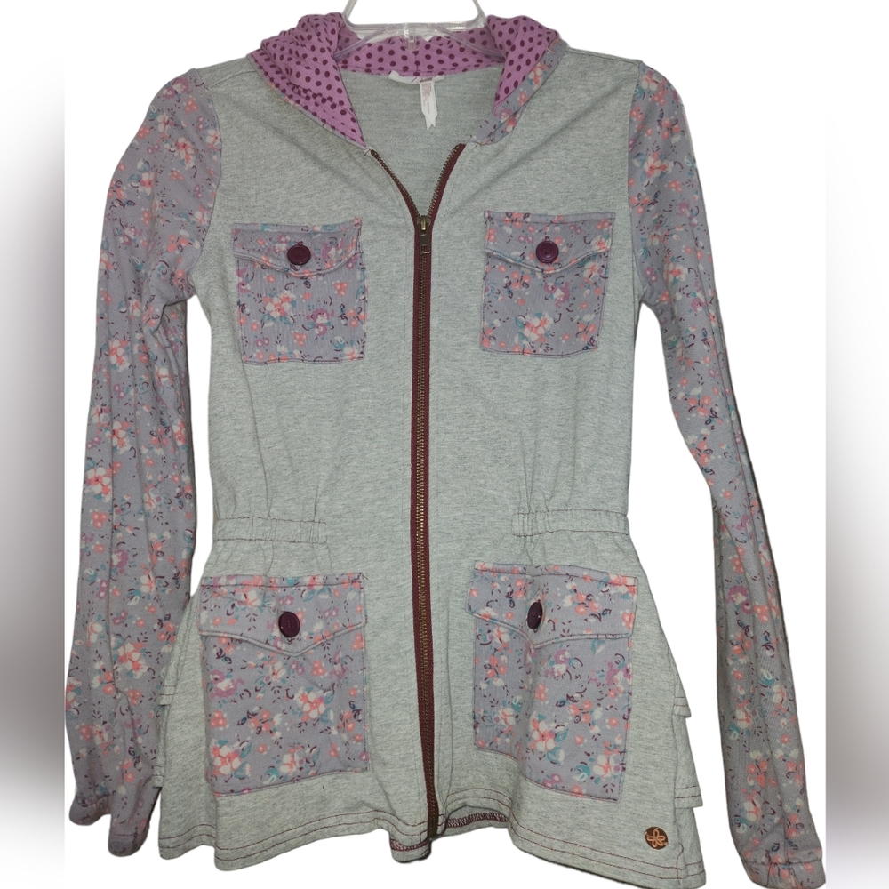 Once Upon a Time Peplum Hooded Jacket, Size 14 by Matilda Jane